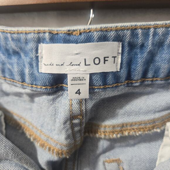 Loft Made and Loved Denim Skirt Size 4 - Picture 3 of 5